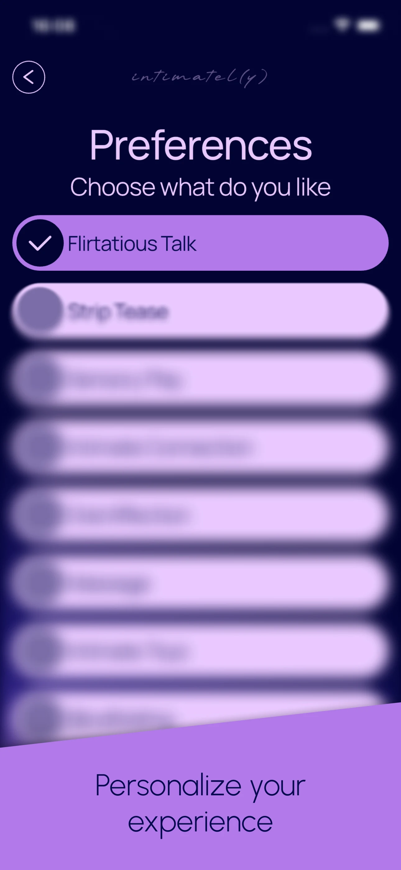 Intimately: Couples Game screenshot