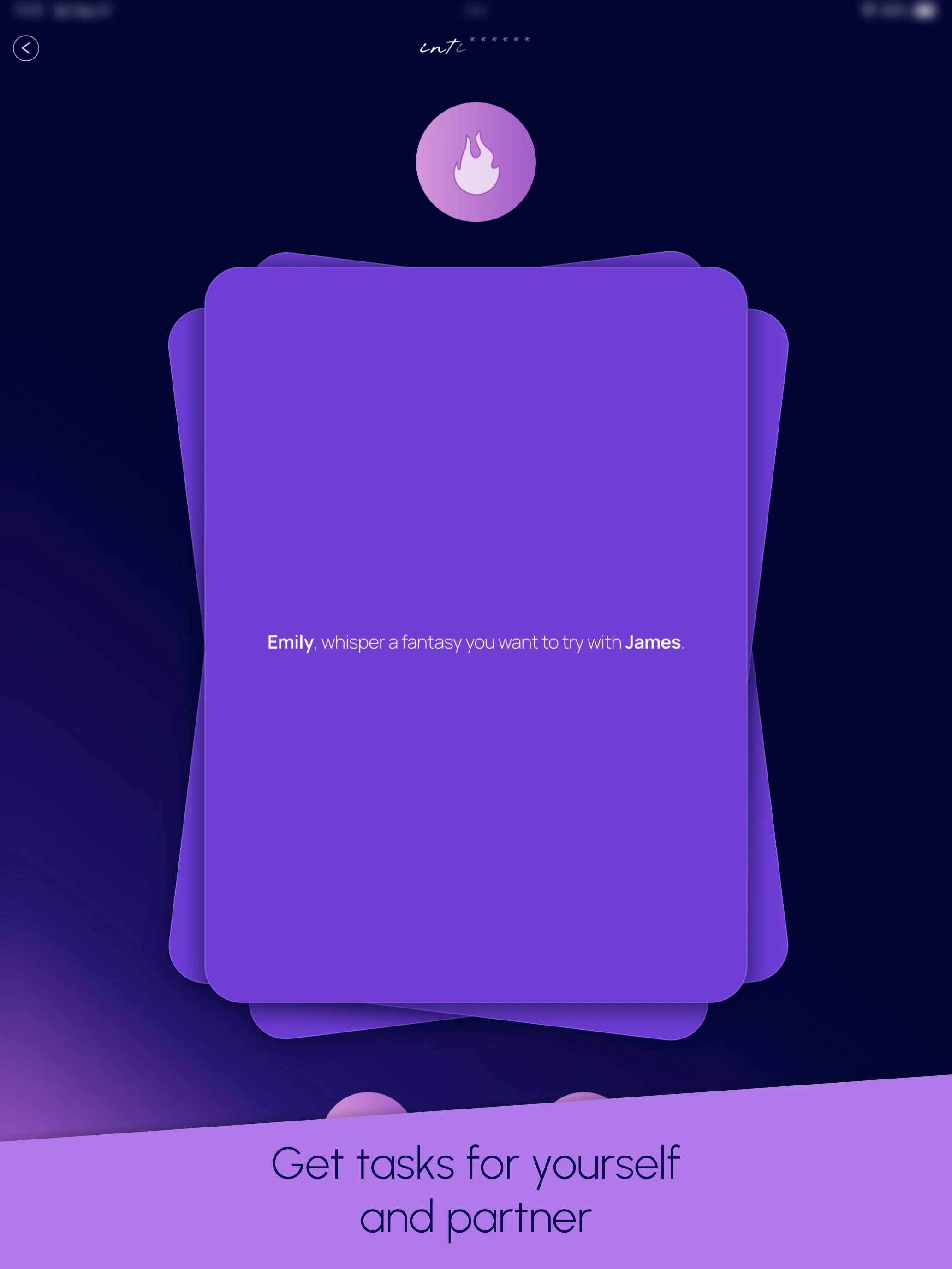 Intimately: Couples Game screenshot